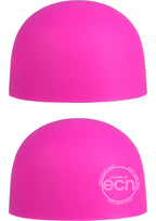 PalmCaps Silicone Massager Heads Attachment (2 Per Pack) - Pink