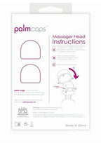 PalmCaps Silicone Massager Heads Attachment (2 Per Pack) - Pink