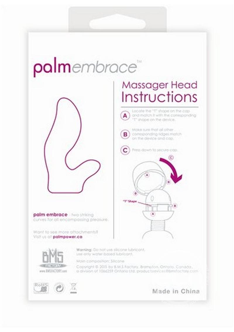 PalmEmbrace Silicone Massager Head Attachment - Pink