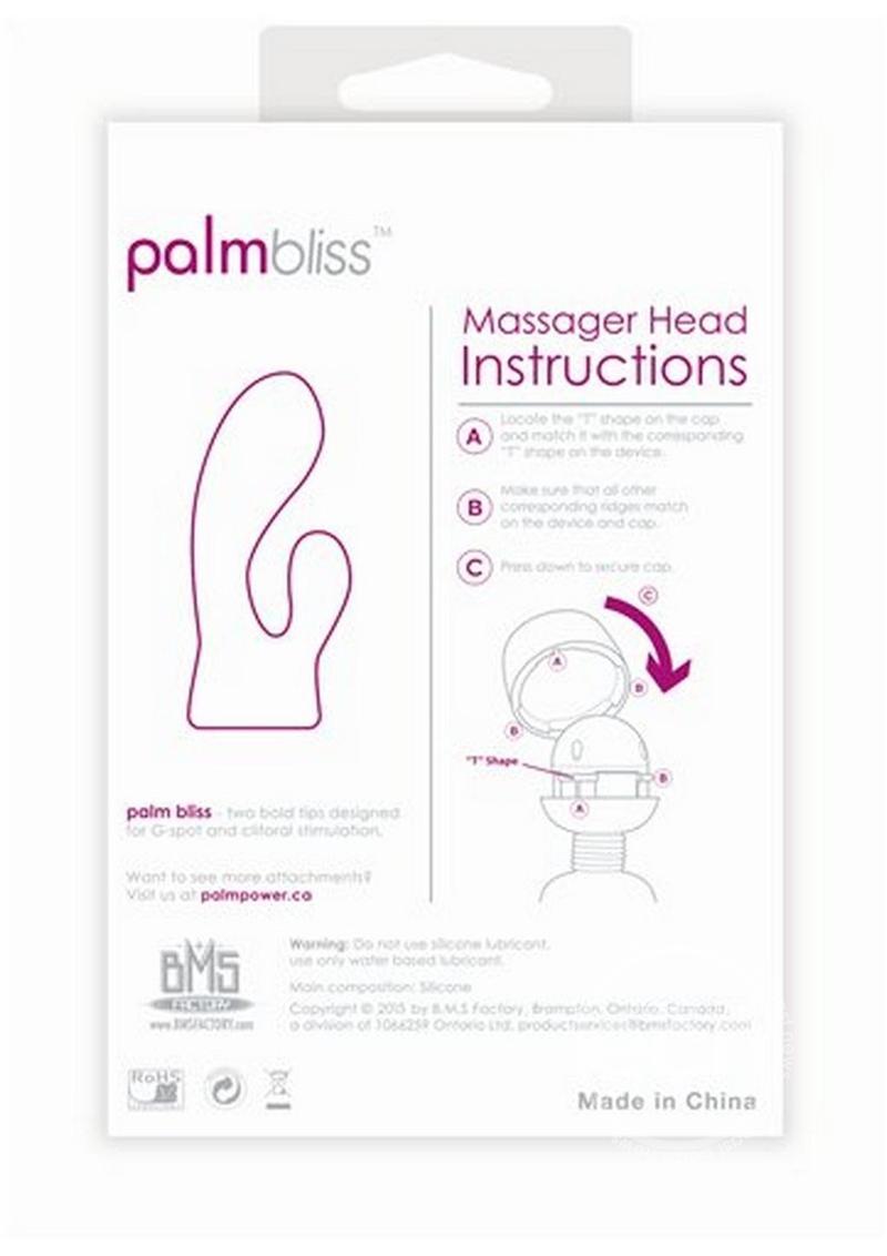 PalmBliss Silicone Massager Head Attachment - Pink