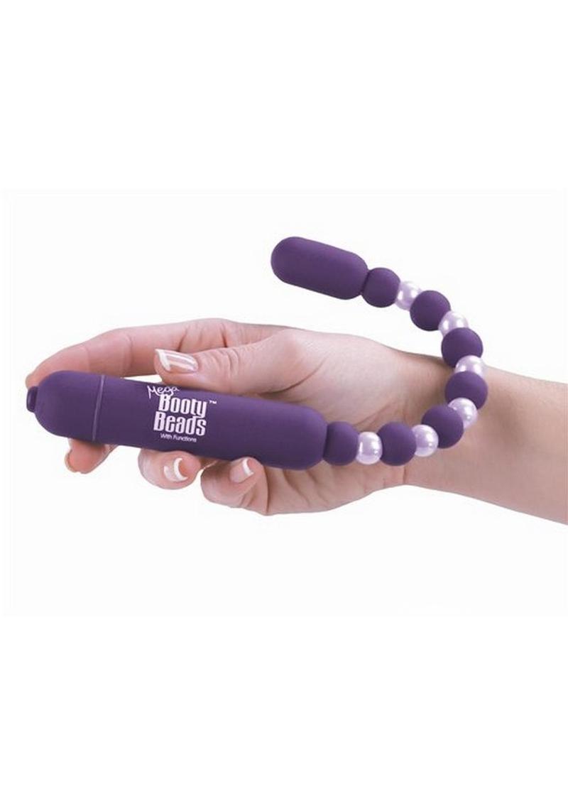 Mega Booty Beads Vibrating Anal Beads - Purple