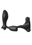Fantasy C-Ringz Ultimate Silicone Ass-Gasm Cock Ring with Butt Plug - Black