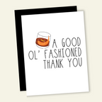 Old Fashion Thank You | Funny Thank You Card