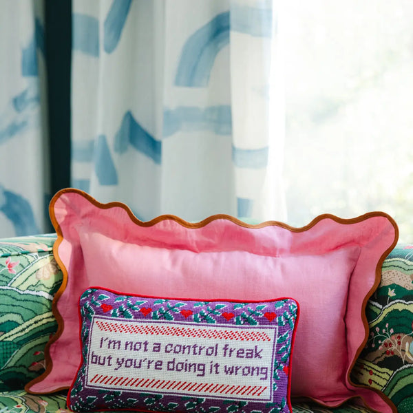 Control Freak Needlepoint Pillow