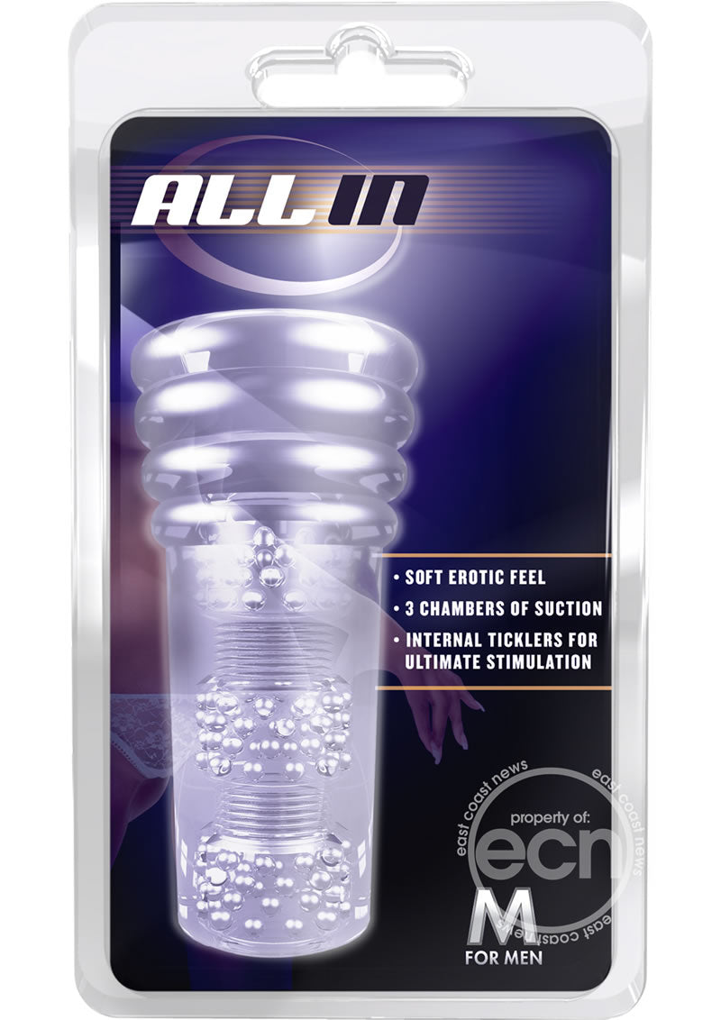M for Men All In Masturbator - Clear