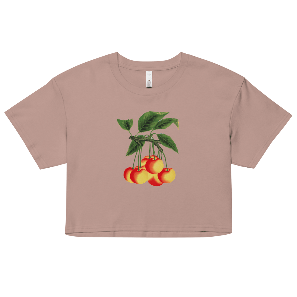 White Cherries Crop Top