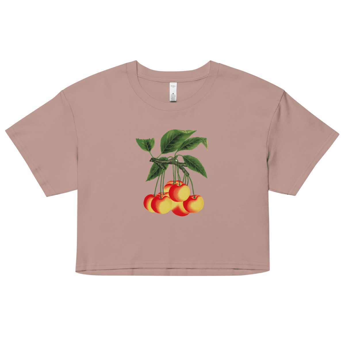 White Cherries Crop Top