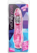 Naturally Yours Fantasy Vibrating Dildo 8.5in - Pink