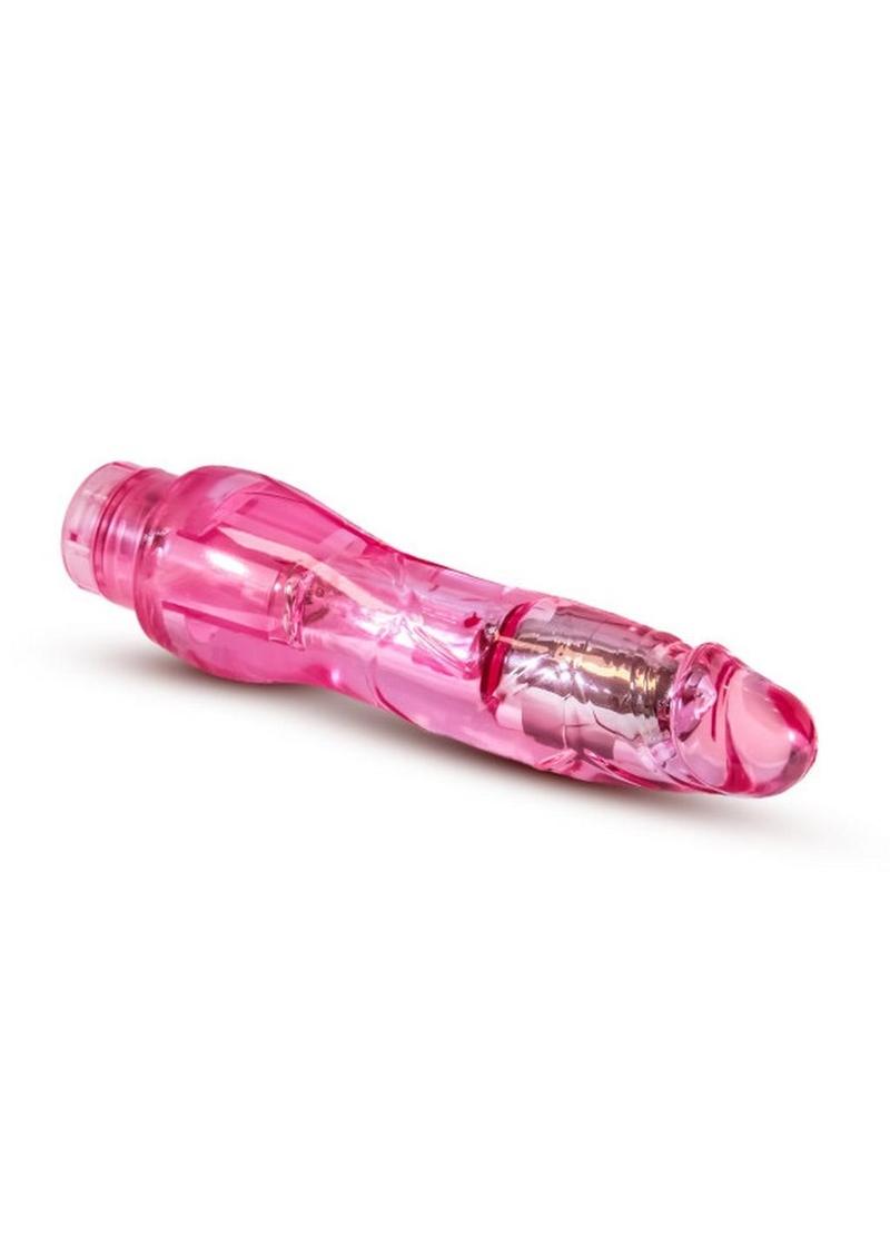 Naturally Yours Fantasy Vibrating Dildo 8.5in - Pink