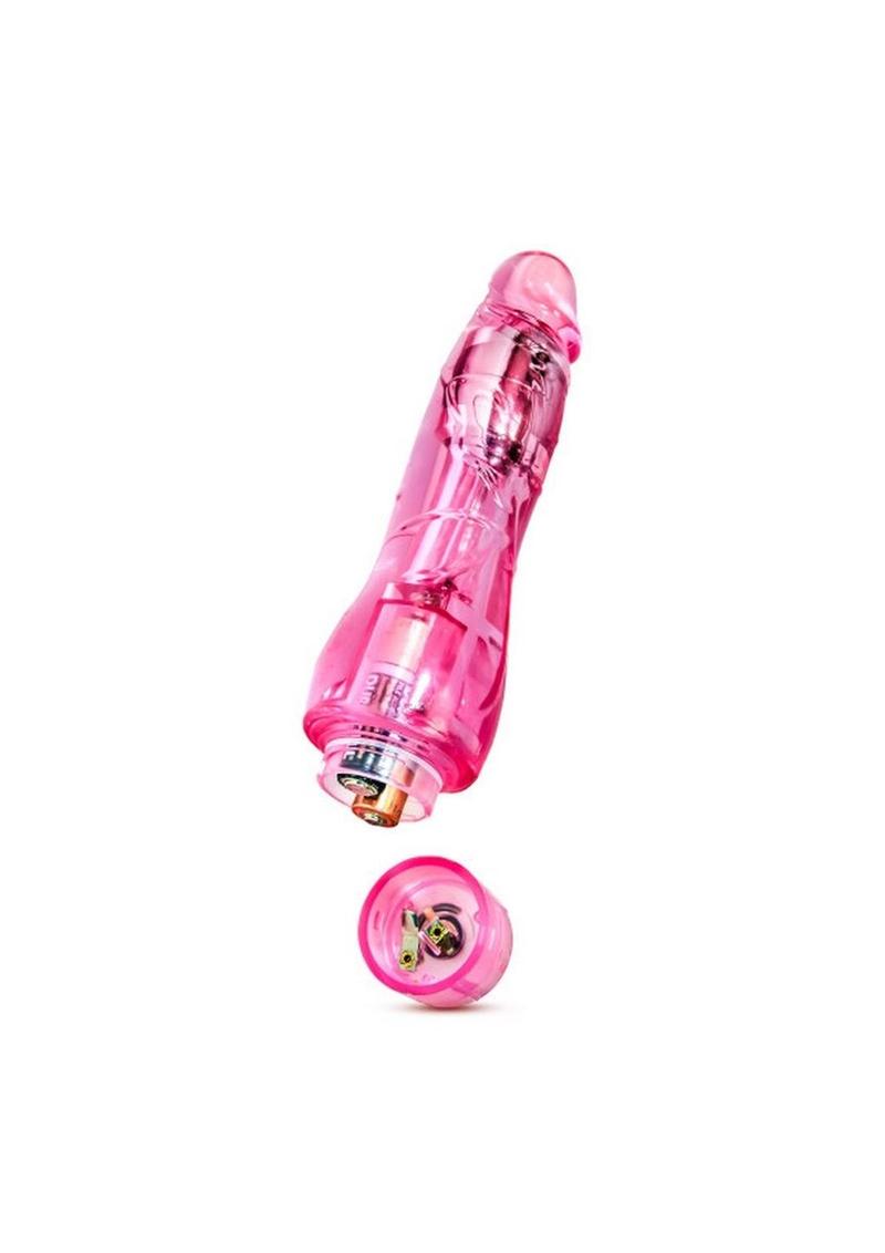 Naturally Yours Fantasy Vibrating Dildo 8.5in - Pink