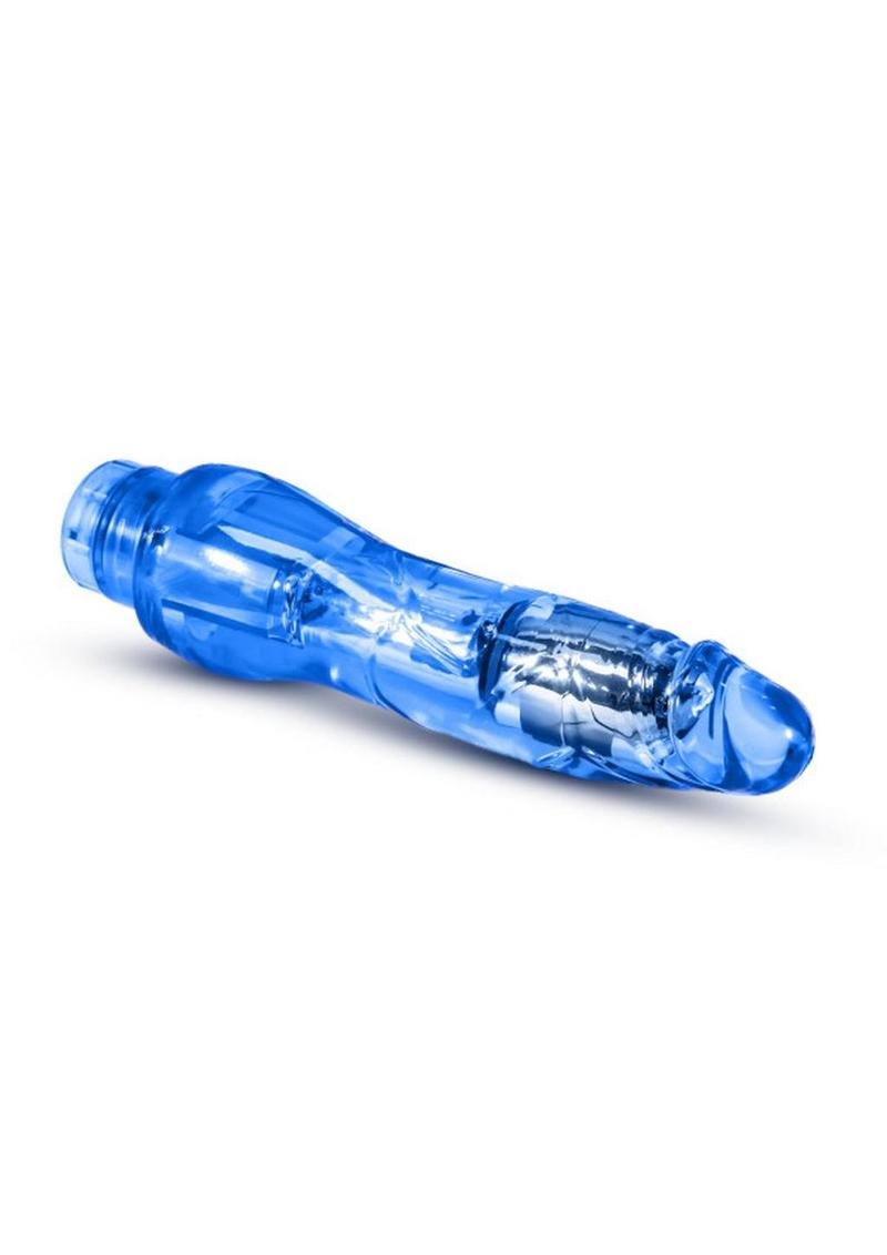 Naturally Yours Fantasy Vibrating Dildo 8.5in - Blue