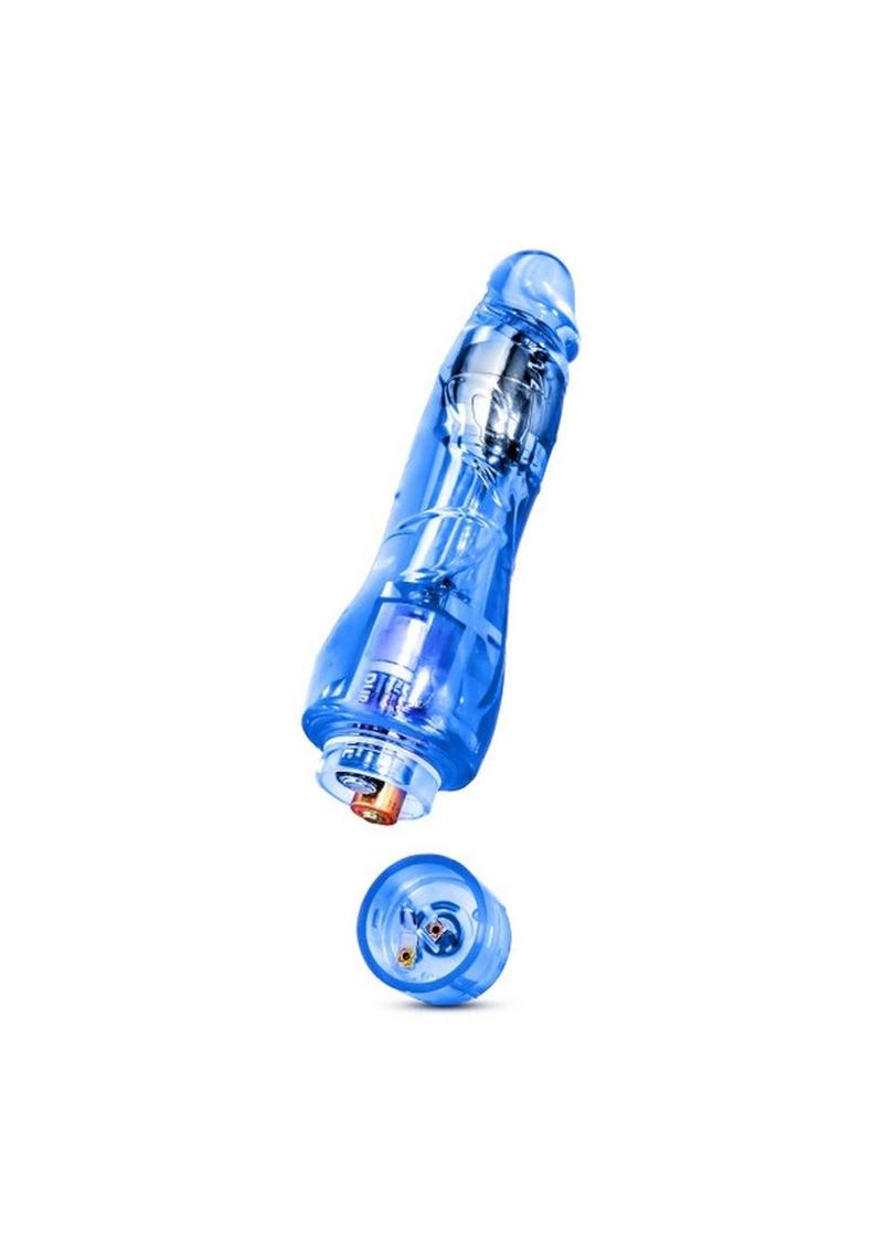 Naturally Yours Fantasy Vibrating Dildo 8.5in - Blue