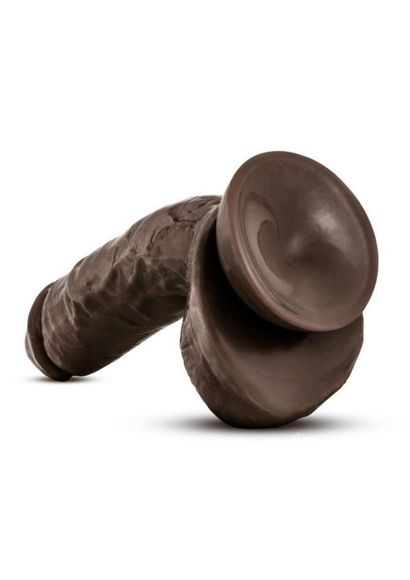 X5 Hard on Dildo with Balls 8.75in - Caramel