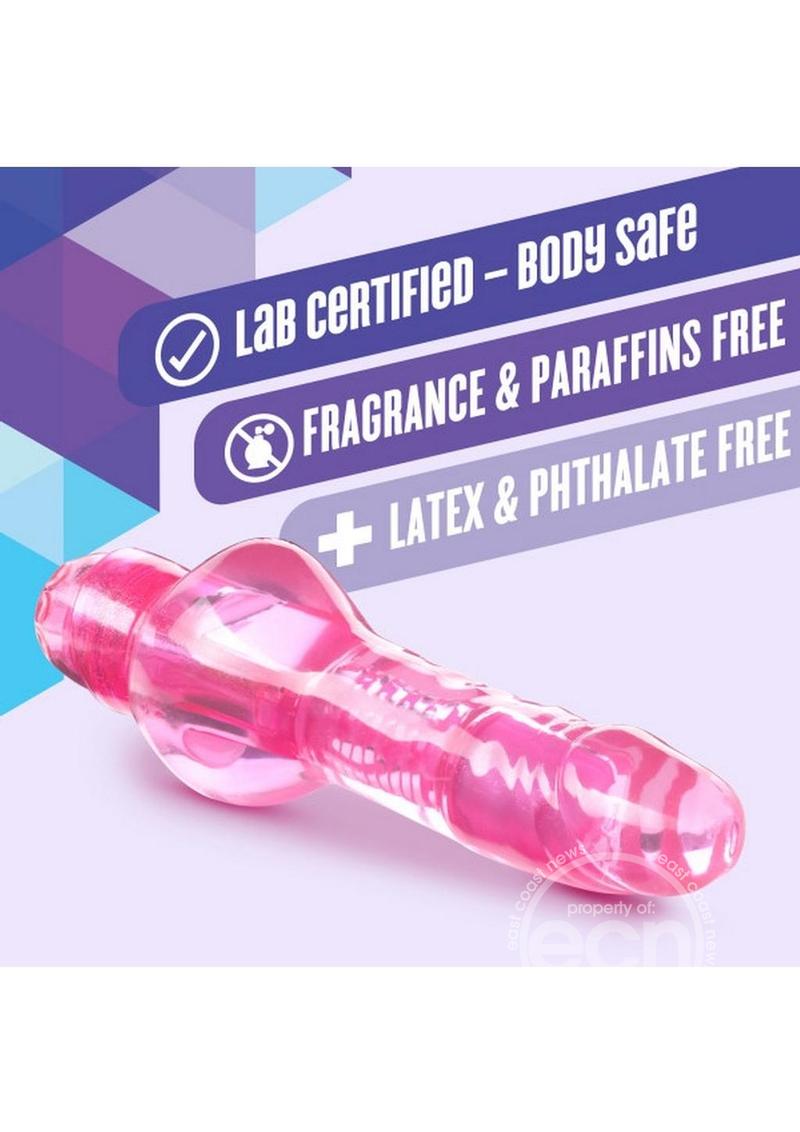 Naturally Yours Mr. Right Now Vibrating Dildo 6.5in - Pink