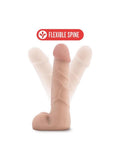 X5 Plus Cock Dildo with Balls 7in - Vanilla