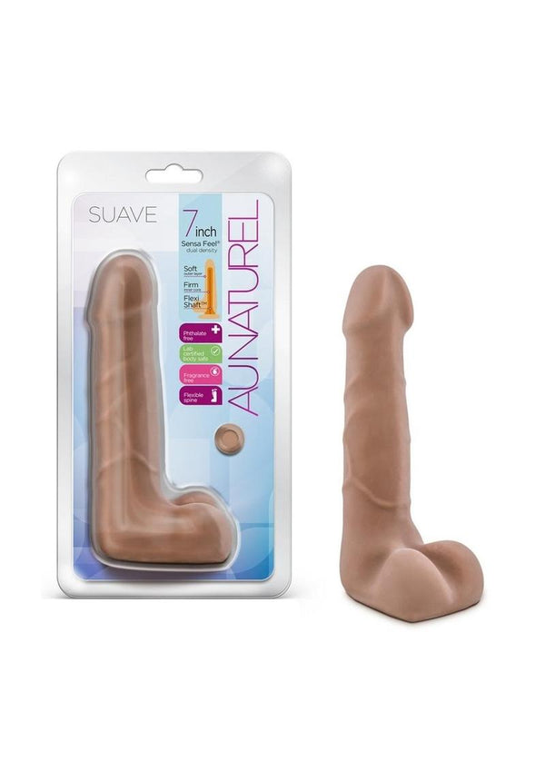 Au Naturel Suave Dildo 7in - Caramel