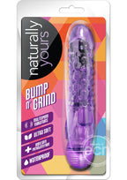 Naturally Yours Bump n Grind Vibrating Dildo - Purple