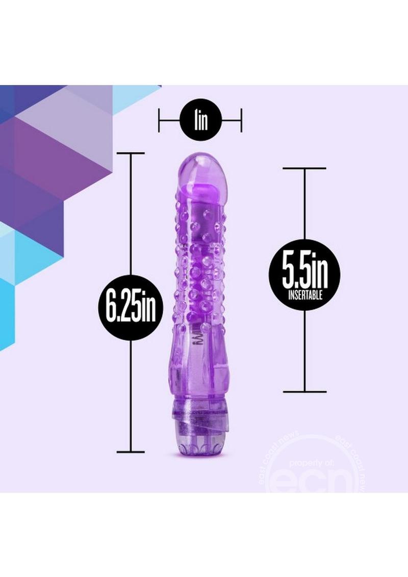 Naturally Yours Bump n Grind Vibrating Dildo - Purple