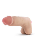 X5 Plus Vibrating Dildo with Balls 7in - Vanilla