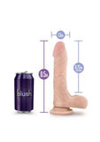 Au Naturel Mister Perfect Dildo with Balls 8.5in - Vanilla