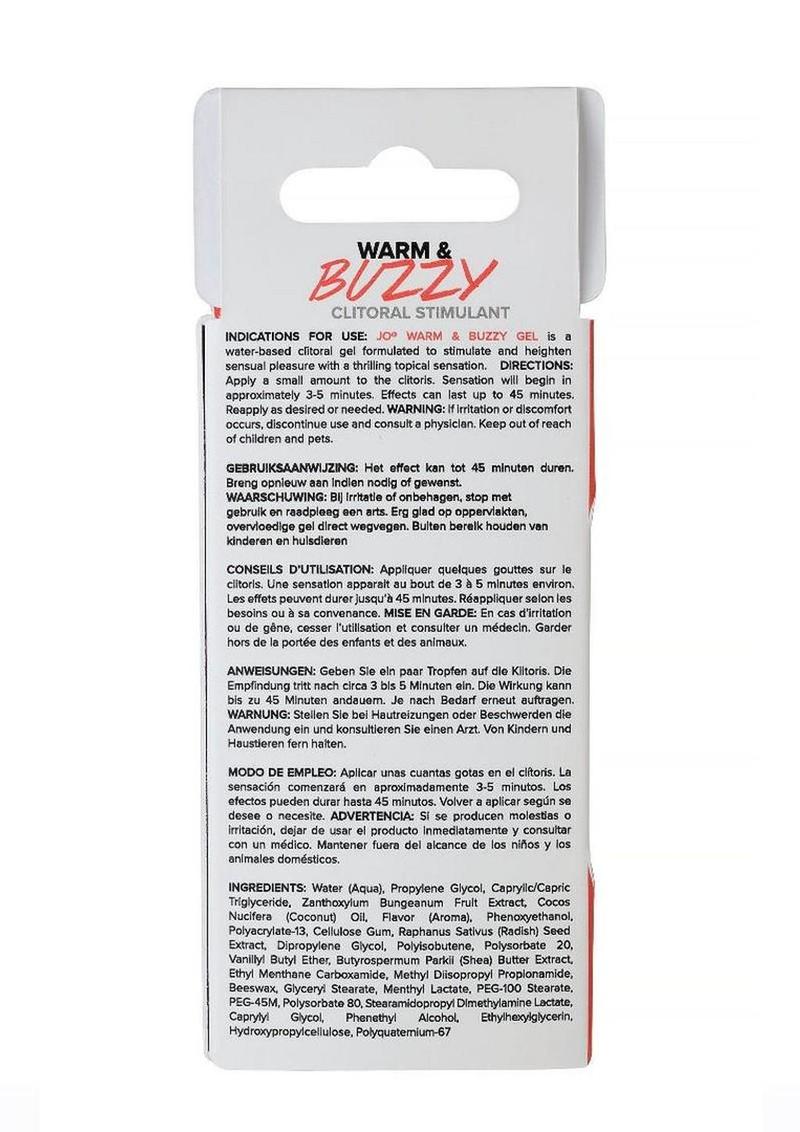 JO Warm & Buzzy Water Based Warming Clitoral Stimulant Cream .34oz
