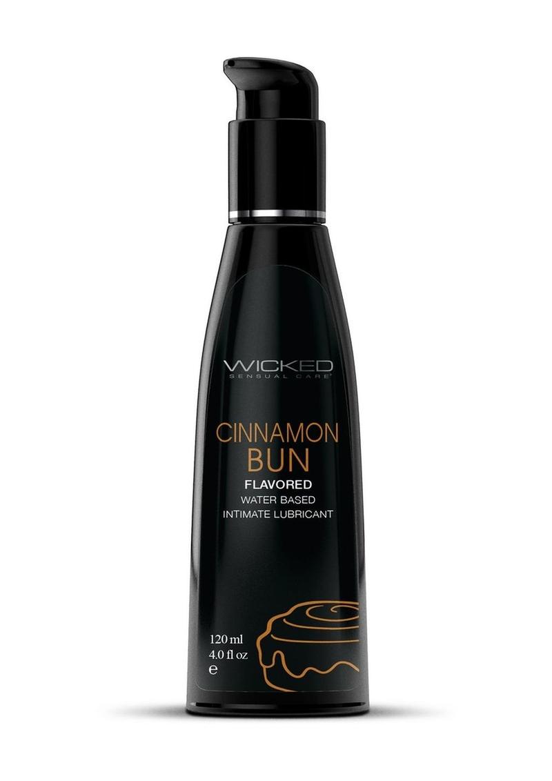 Wicked Aqua Water Based Flavored Lubricant Cinnamon Bun 4oz