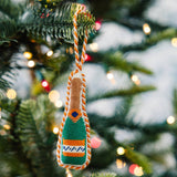 Champagne Bottle Needlepoint Ornament