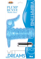 Wet Dreams Vibrating Plump Bunny Rabbit Sleeve - Blue