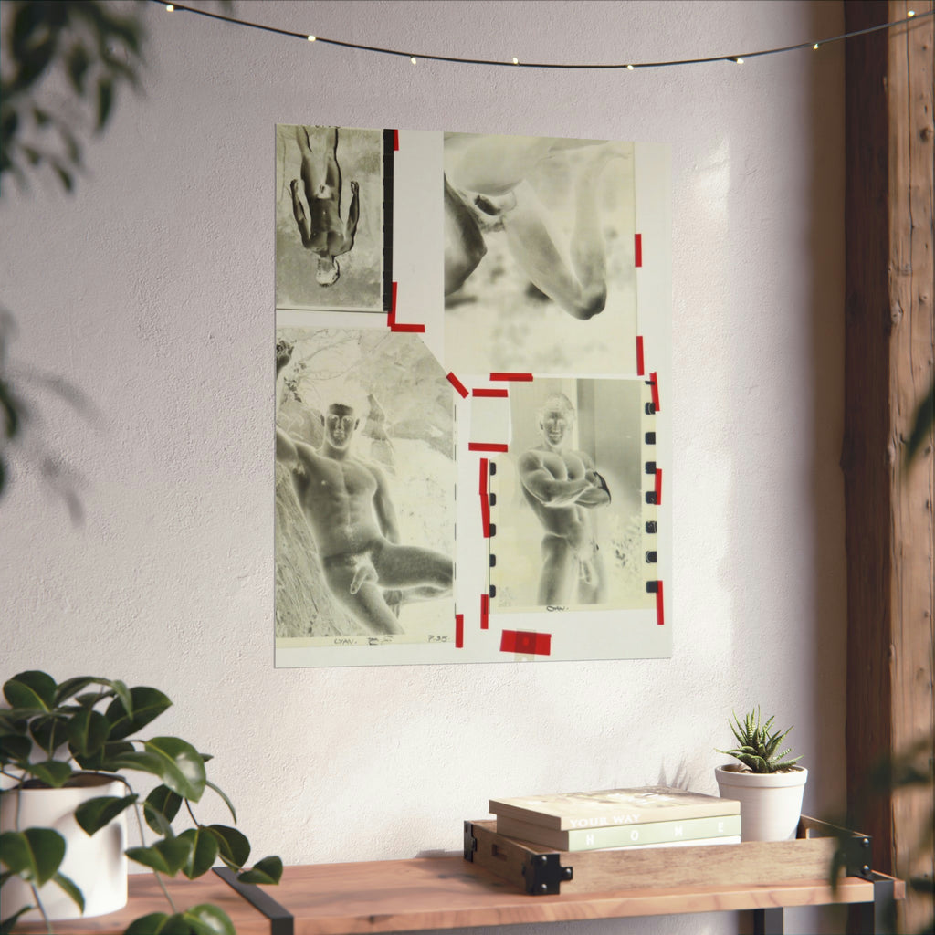 90S VINTAGE GAY PORN TRANSPARENCY Matte Vertical Poster #13