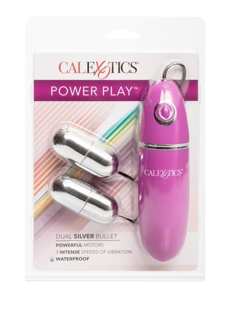 Power Play Dual Silver Bullets with Wired Remote Control - Silver