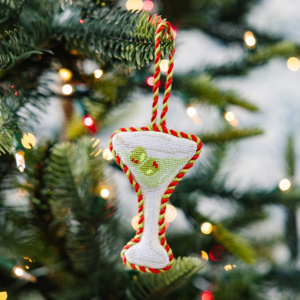 Dirty Martini Needlepoint Ornament