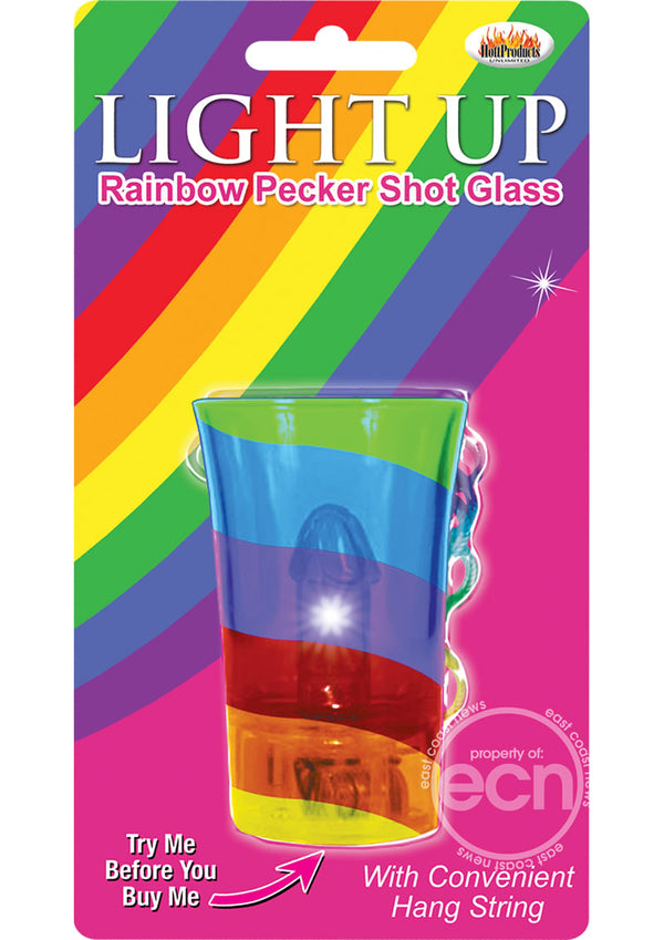 Light Up Rainbow Pecker Shot Glass