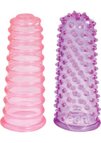 ME YOU US Lust Textured Finger Sleeves - Pink/Purple