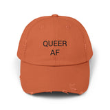 QUEER AF Distressed Cap in 6 colors
