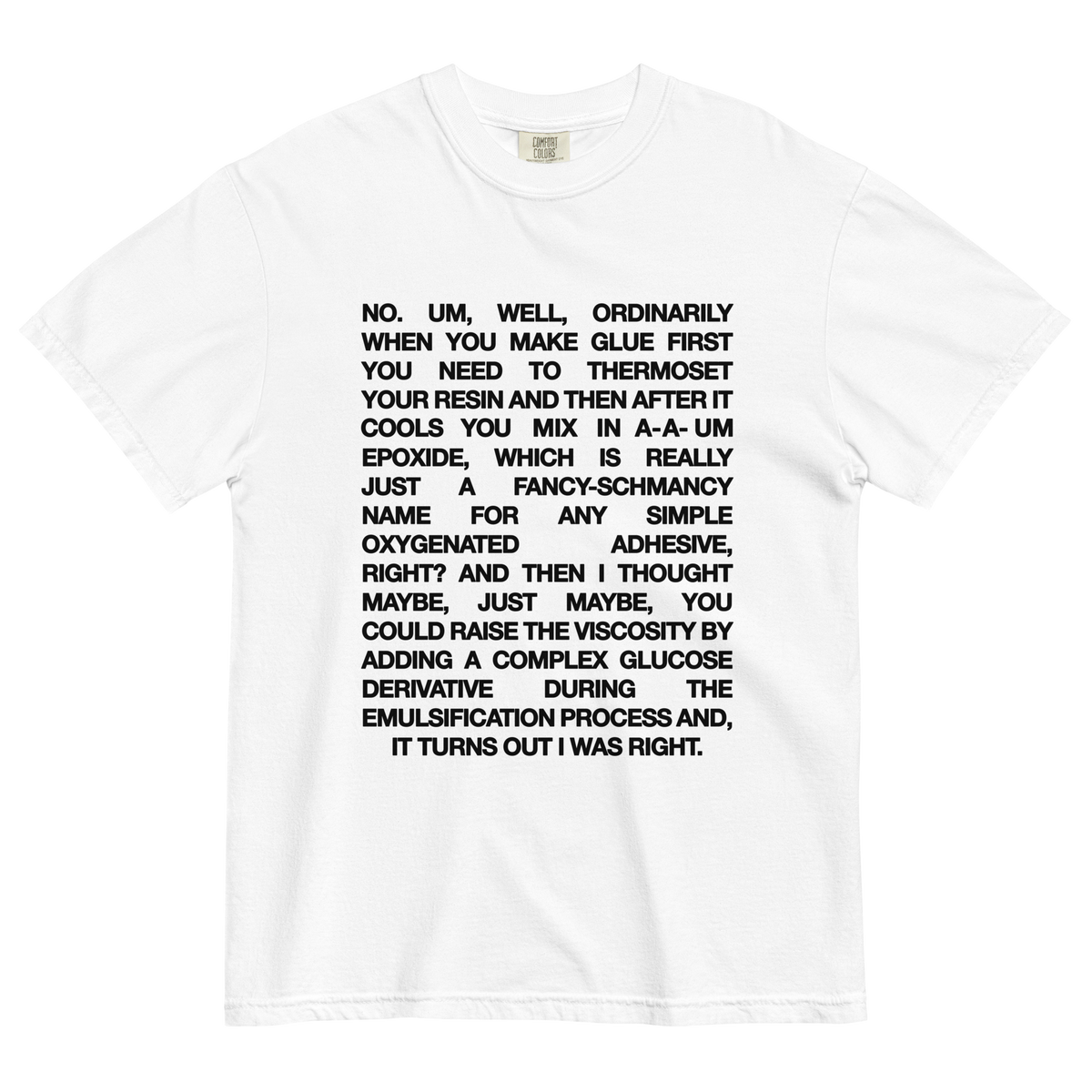Romy & Michele Invented Post-Its Recipe T-Shirt