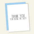 Thank You For Being the Shit | Funny Thank You Card