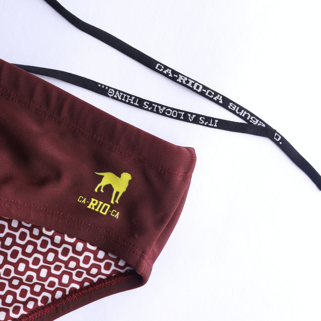 Barolo burgundy solids  Men's Swimming Sunga - Beachwear for Men