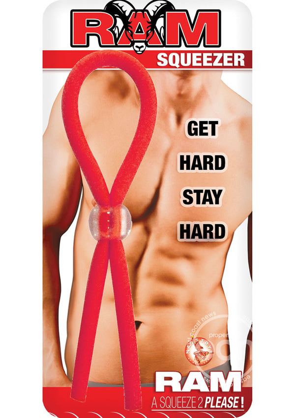 Ram Squeezer Adjustable Cock Tie - Red