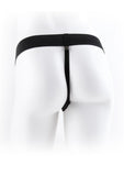 Fetish Fantasy Series Vibrating Hollow Strap-On Dildo with Balls and Harness with Wired Remote Control 7in - Vanilla