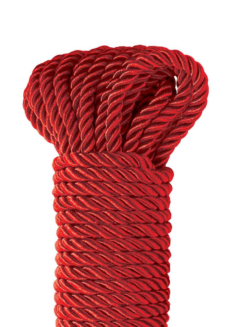 Fetish Fantasy Series Deluxe Silky Rope 32ft - Red