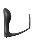 Anal Fantasy Collection Ass-Gasm Cock Ring with Butt Plug - Black
