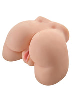 Pipedream Extreme Toyz Vibrating Ass Masturbator with Bullet and Wired Remote Control - Pussy and Butt - Vanilla