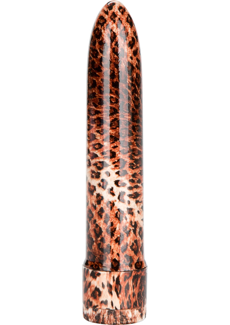 Hard Vibes Leopard Waterproof Mini Massager 4.5in - Brown
