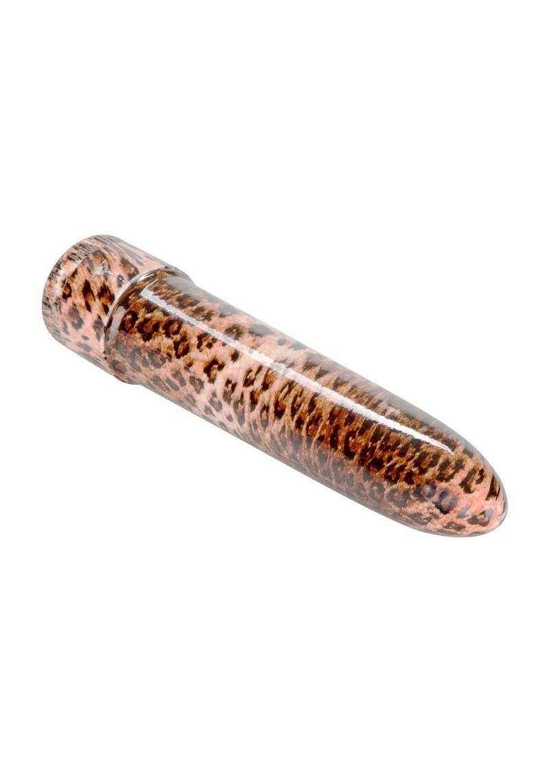 Hard Vibes Leopard Waterproof Mini Massager 4.5in - Brown