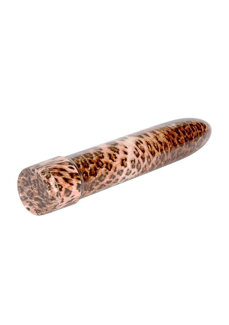 Hard Vibes Leopard Waterproof Mini Massager 4.5in - Brown
