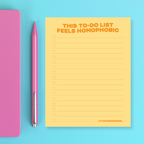 This List Feels Homophobic - Snarky & Funny Notepad