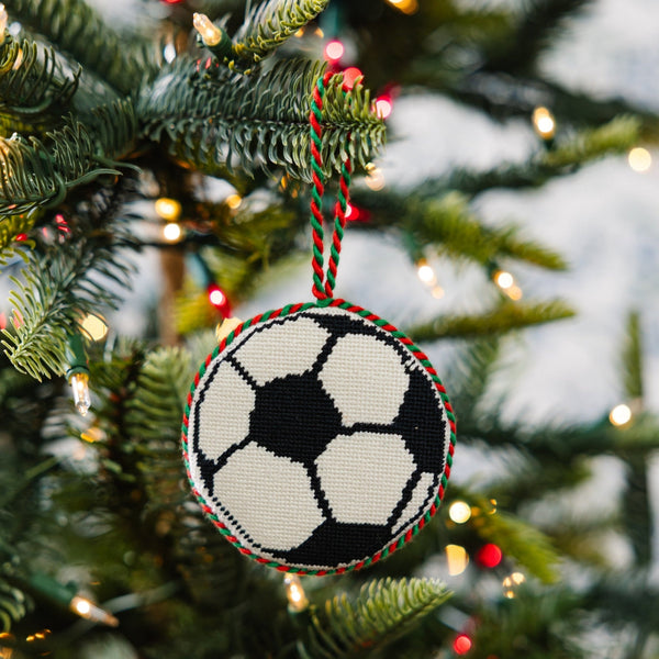 Soccer Ball Needlepoint Ornament
