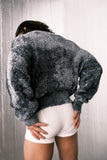 Louis Gabriel Nouchi GRAY FLUFFY SWEATER