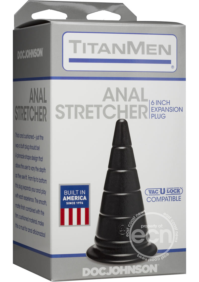 TitanMen Anal Stretcher Expansion Anal Plug- Black