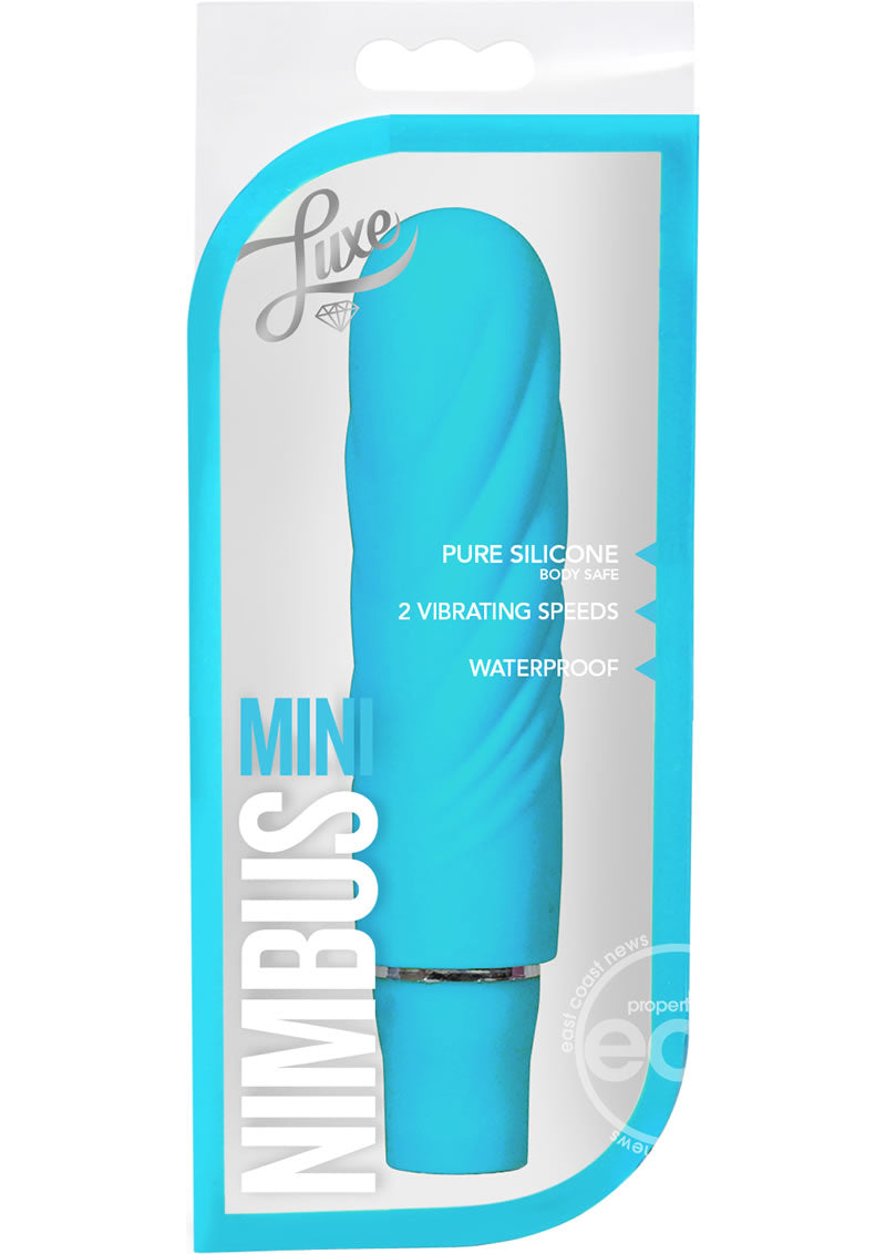 Luxe Nimbus Silicone Mini Vibrator - Aqua